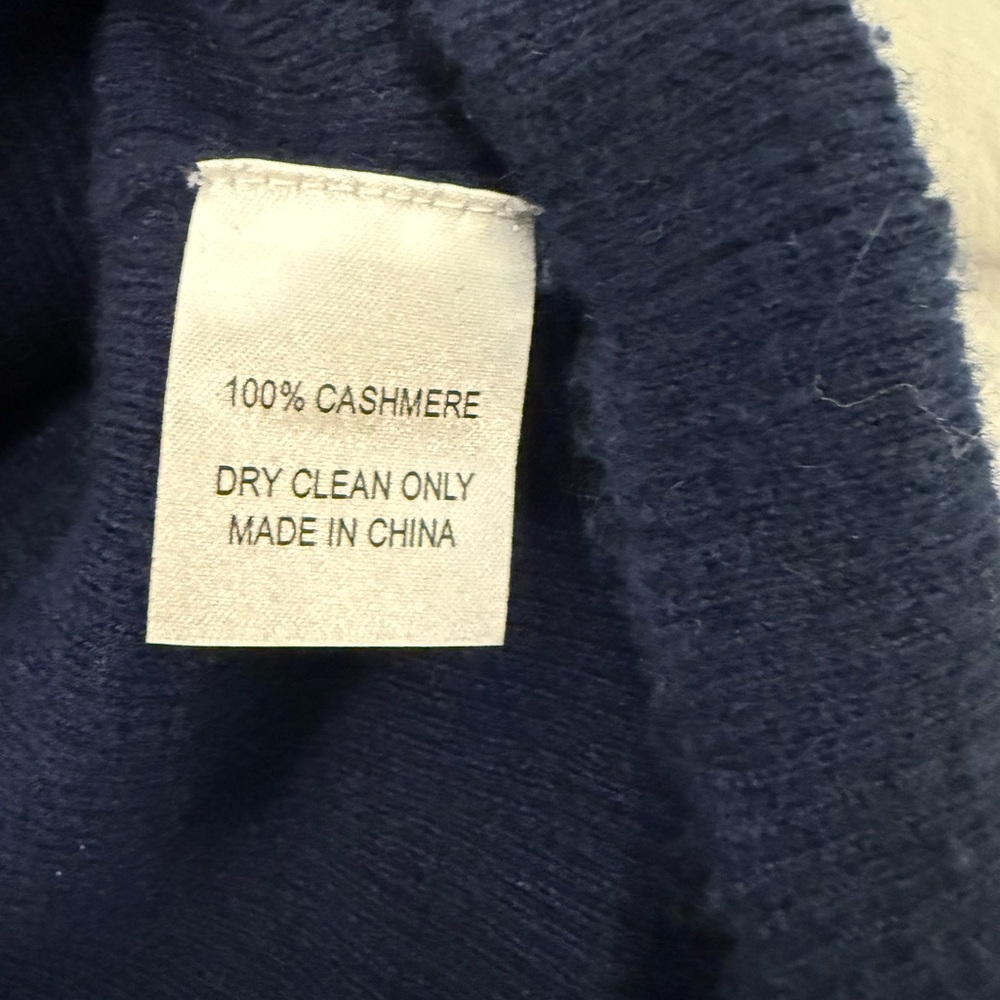 Lisa Perry Navy Sweater with Colorful Buttons - Picture 4 of 5